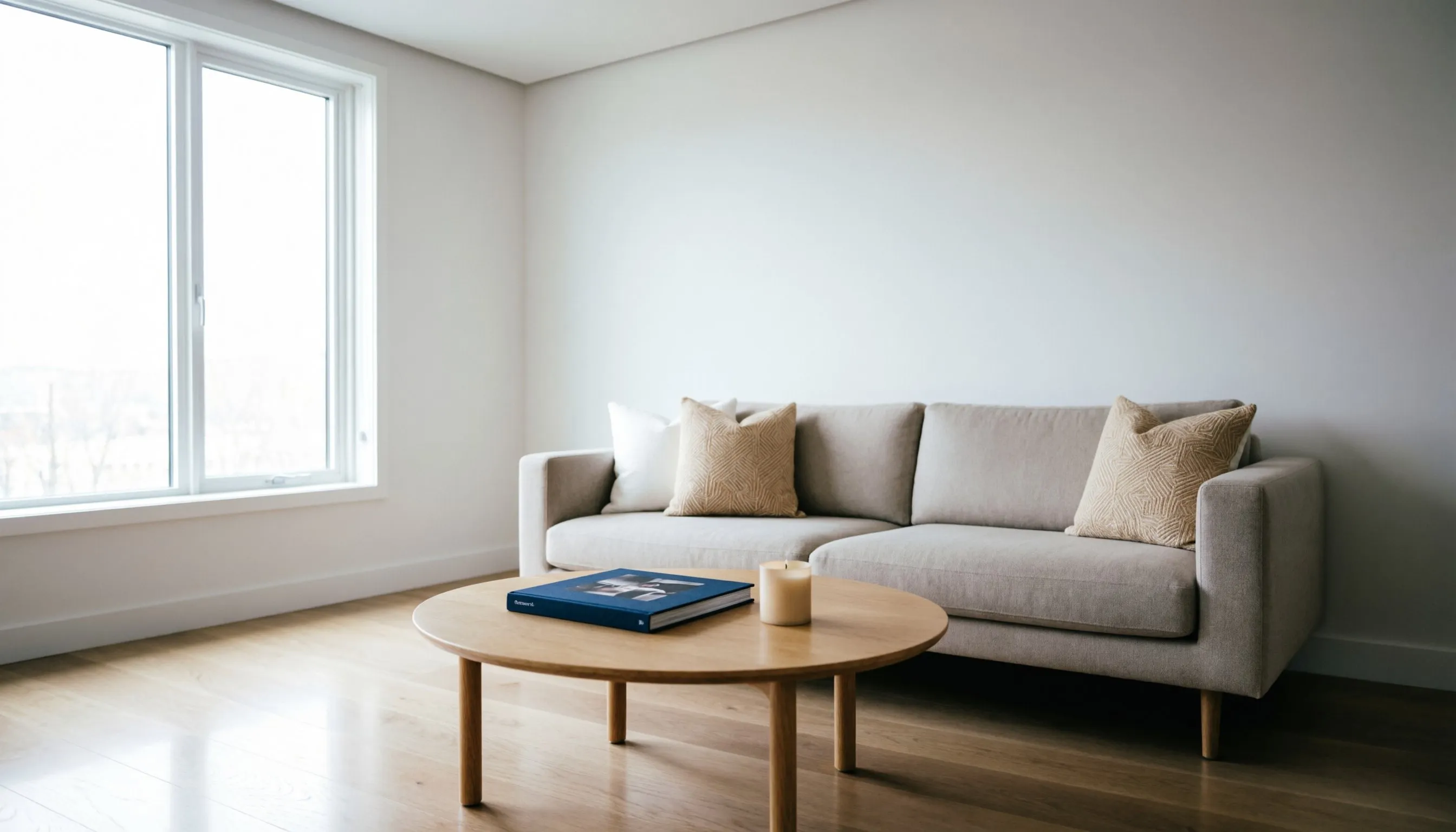 Salon vide — candidat parfait pour un home staging digital
