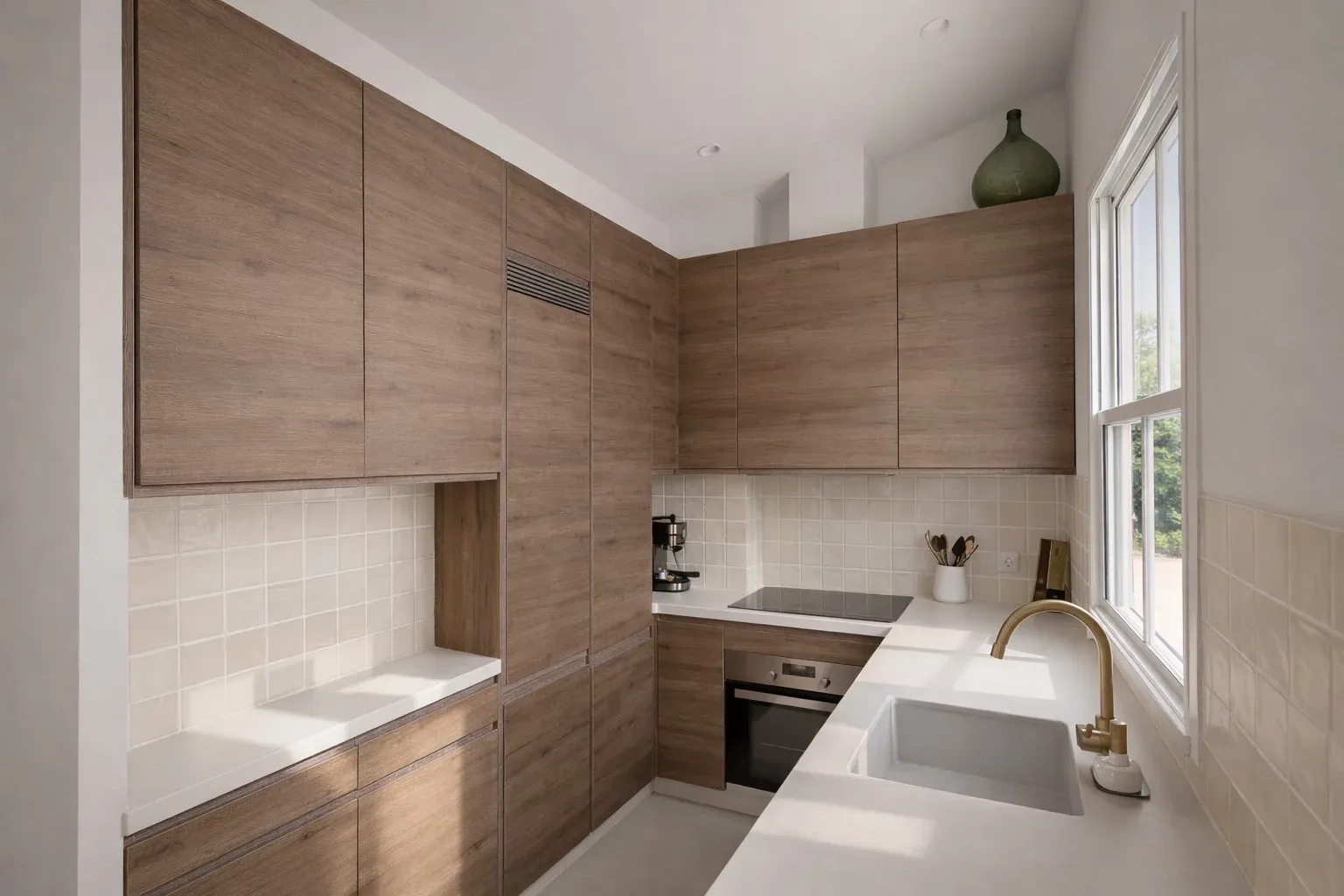 Exemple de retouche home staging digitale — résultat après meublage virtuel