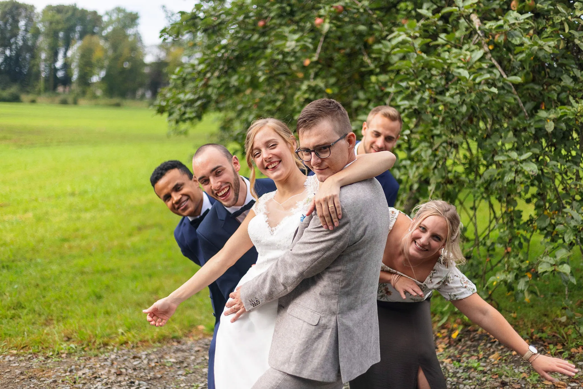 Photographie du mariage de Jenifer et Benjamin à la Ferme du Banneway.
