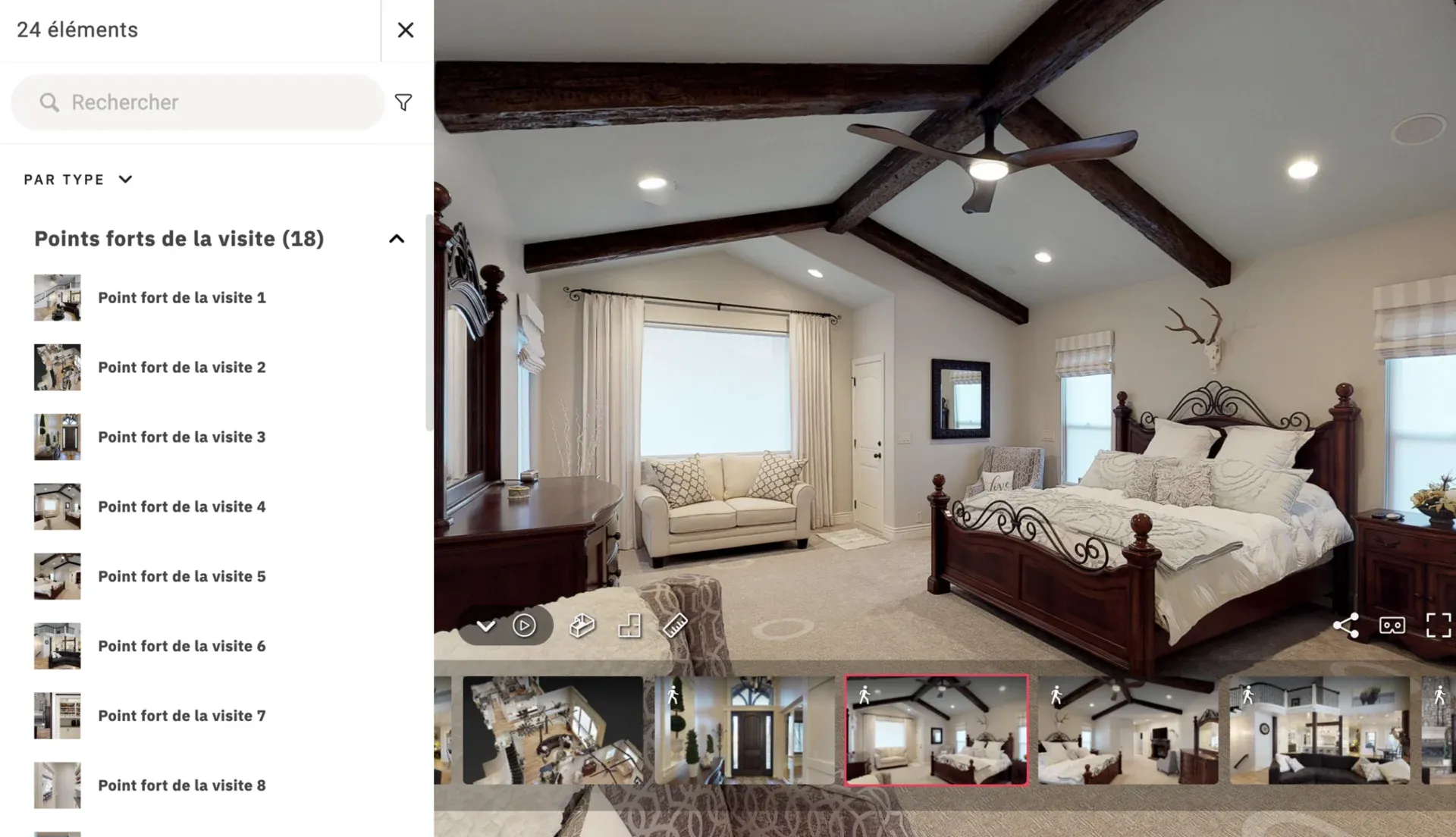 Préparation d'une visite virtuelle 360° pour un bien immobilier