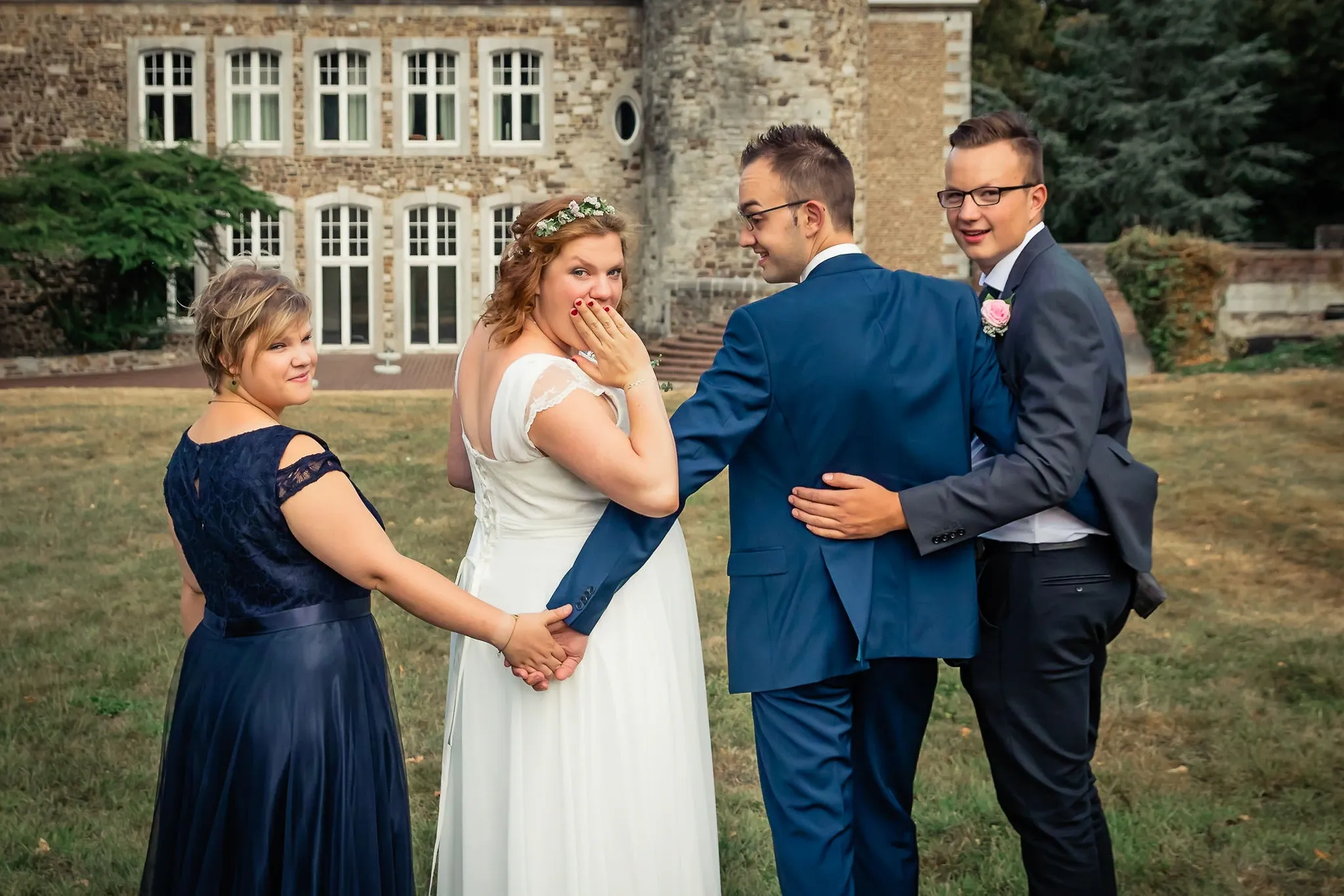 Photographie du mariage de Sébastien et Virginie au Domaine de Colonster.