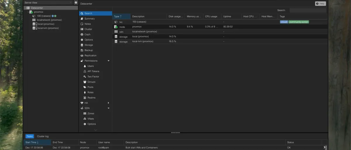 Infrastructure Self-Hosted & Lab ERP